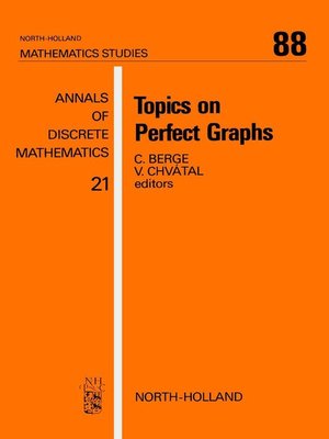cover image of Topics on Perfect Graphs